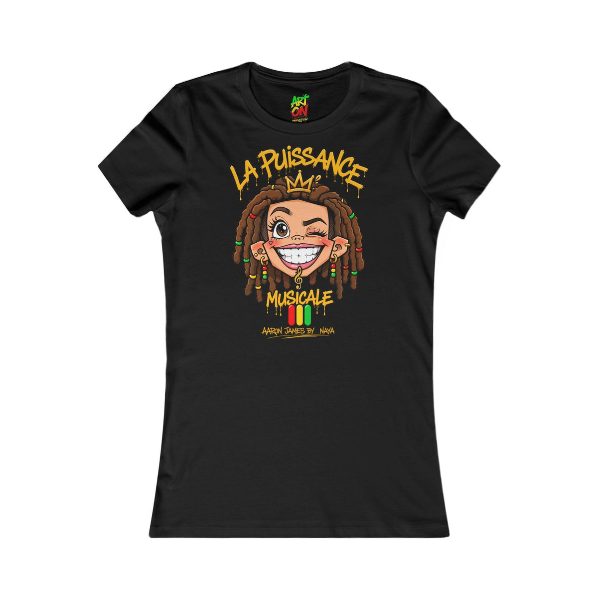 T-shirt Femme La Puissance Musicale Rasta Queen