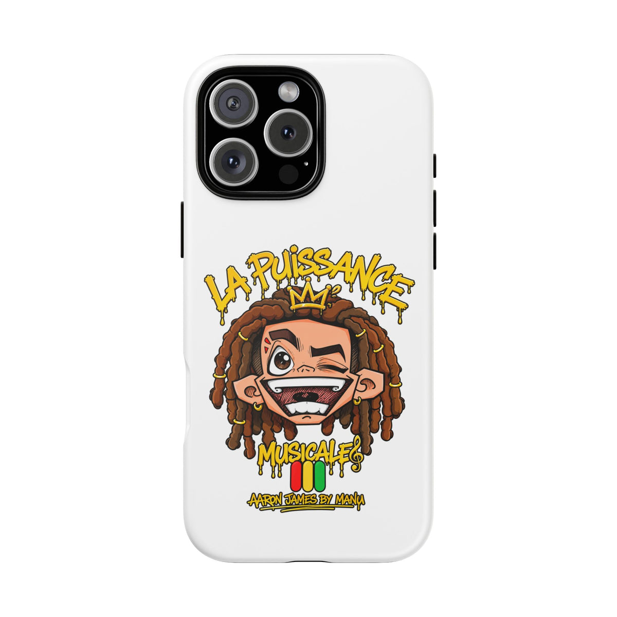 Coque Rasta King – Blanc | La Puissance Musicale