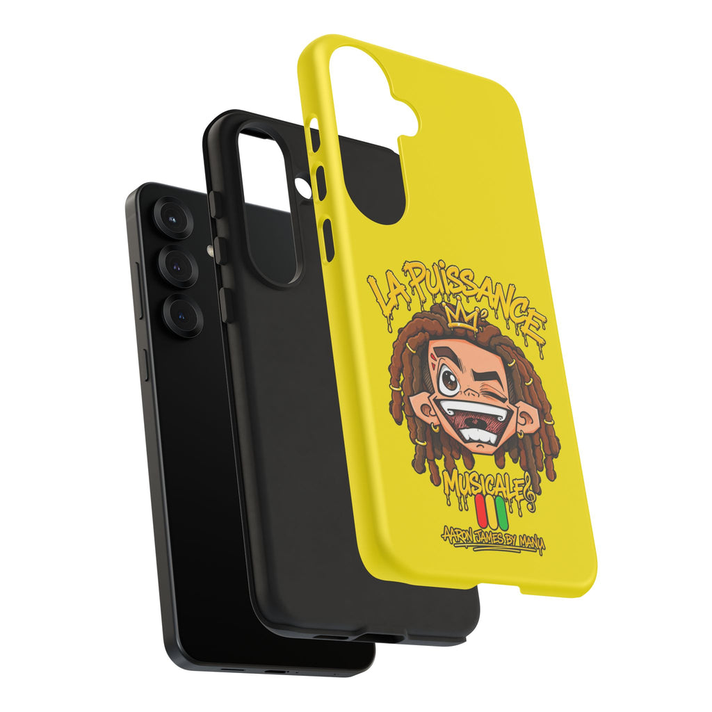 Coque Samsung Rasta King – Jaune | La Puissance Musicale