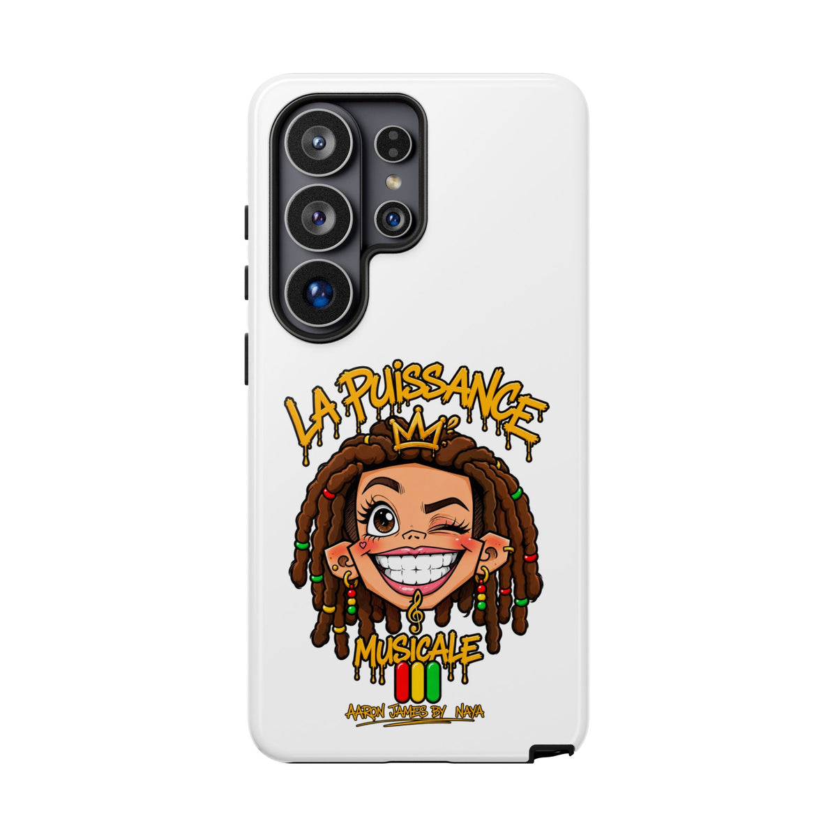 Coque Samsung Rasta Queen – Blanc | La Puissance Musicale – vue 45