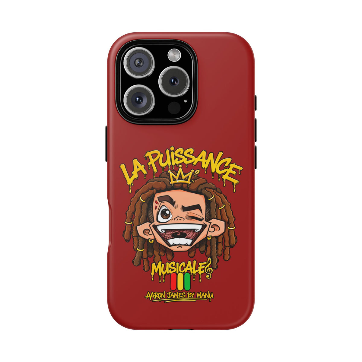 Coque Rasta King – Rouge | La Puissance Musicale