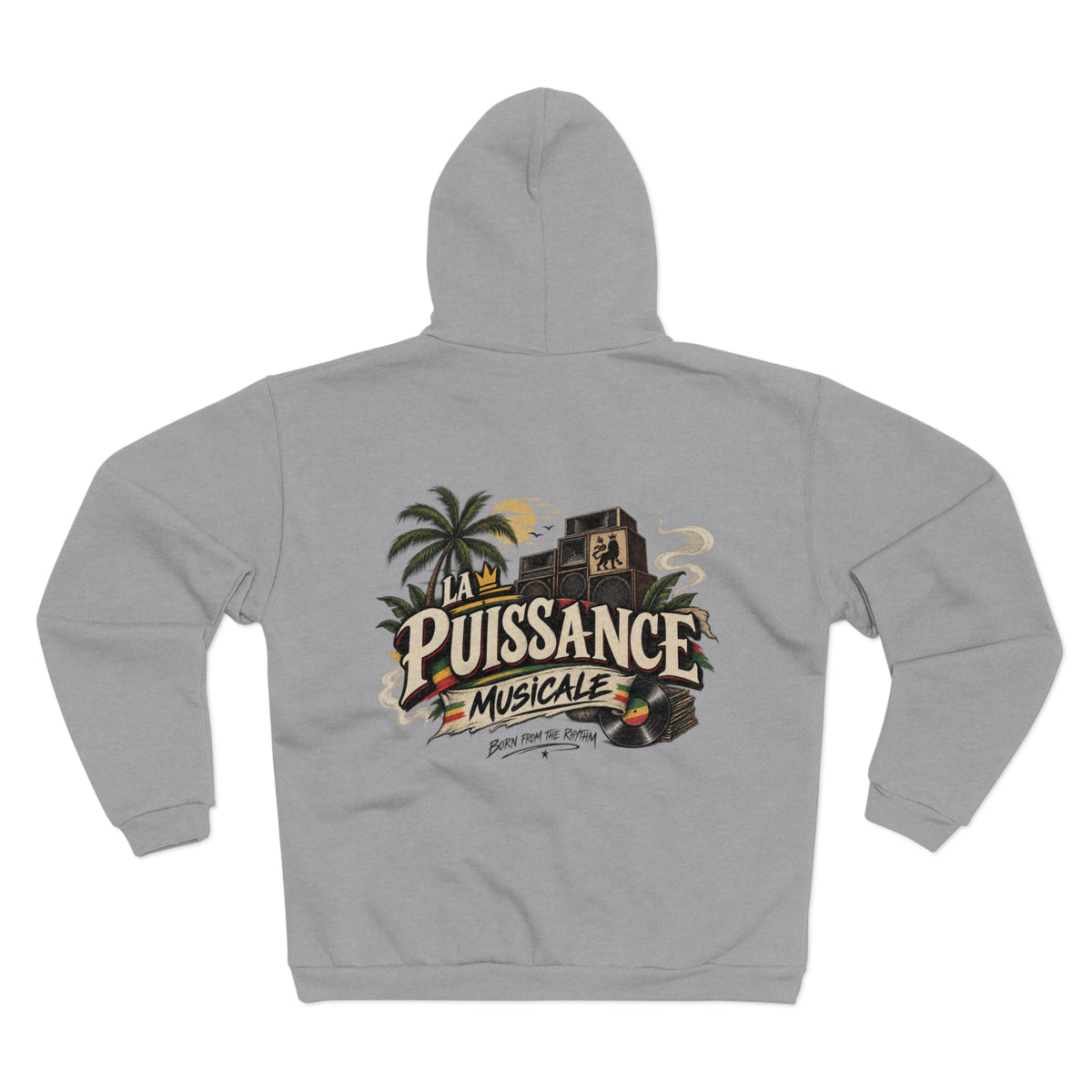 Zip hoodie La Puissance Musicale Vintage reggae