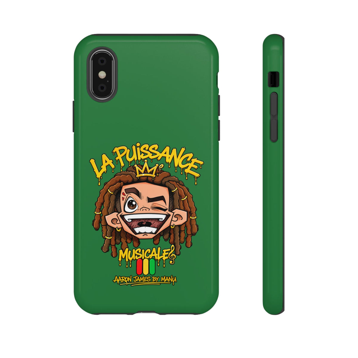 Coque Rasta King – Vert | La Puissance Musicale