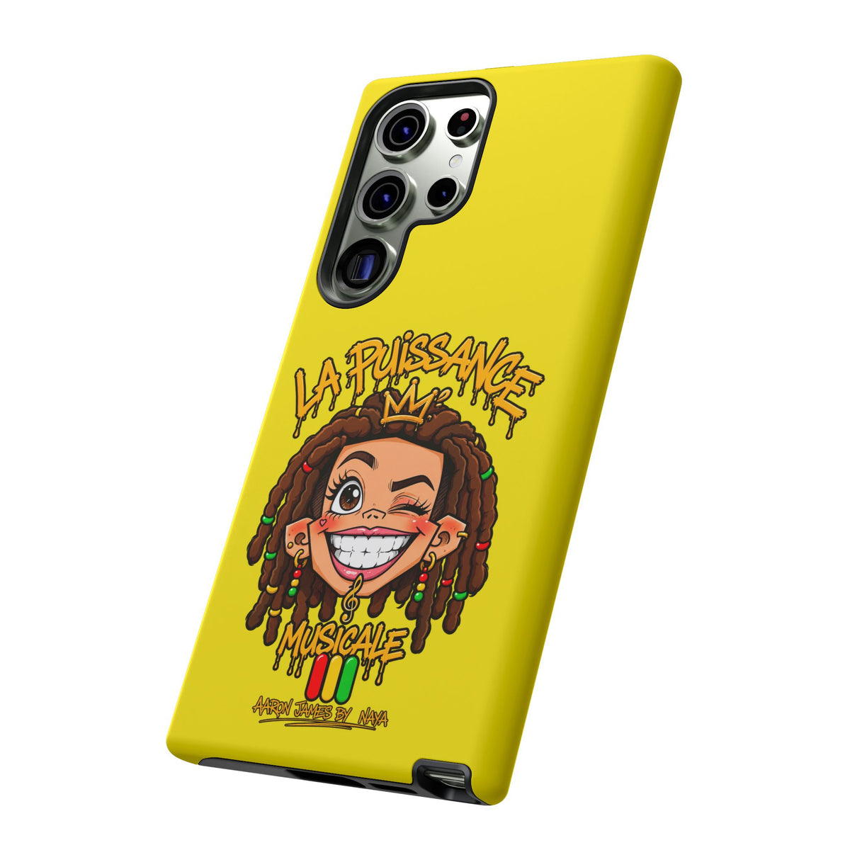 Coque Samsung Rasta Queen – Jaune | La Puissance Musicale