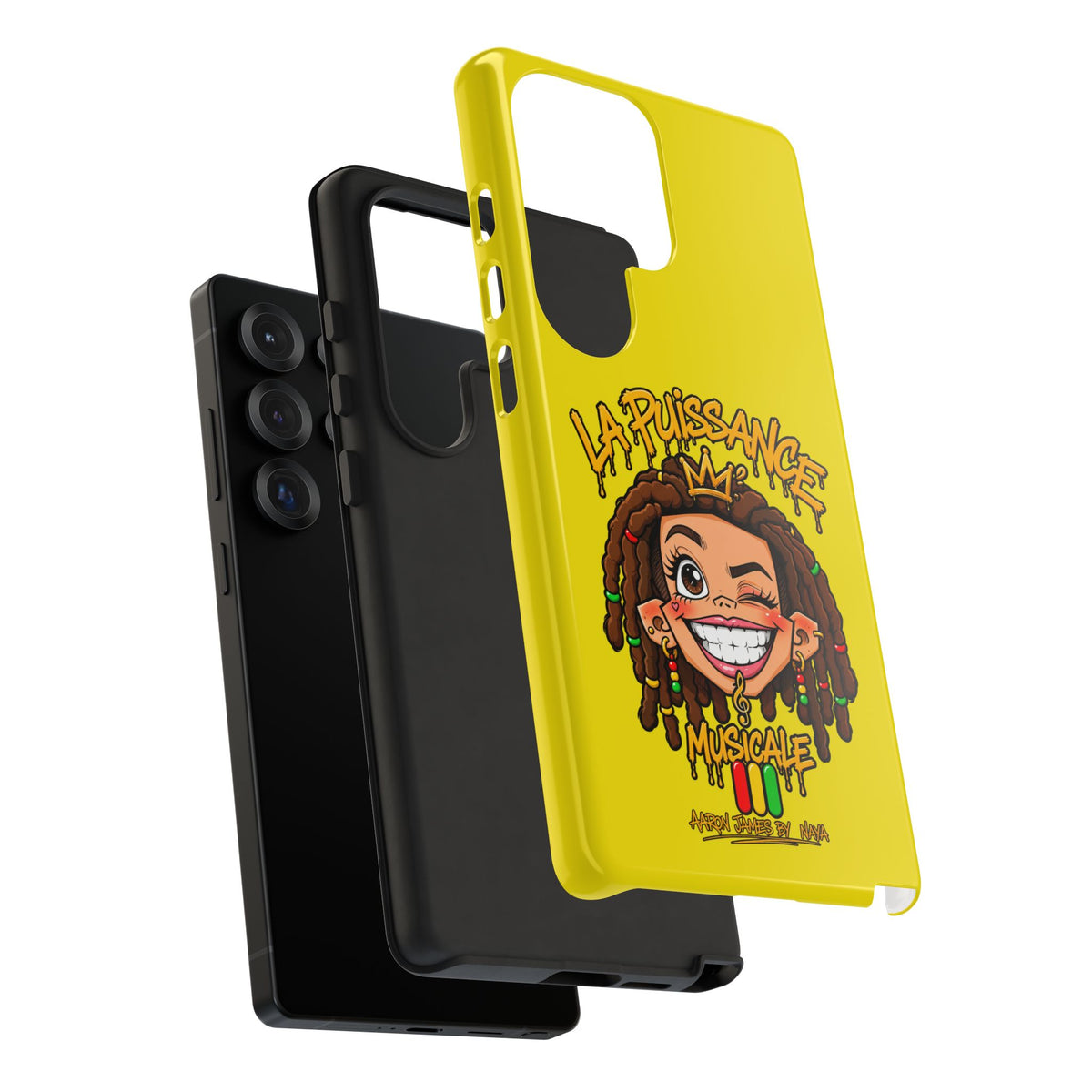 Coque Samsung Rasta Queen – Jaune | La Puissance Musicale