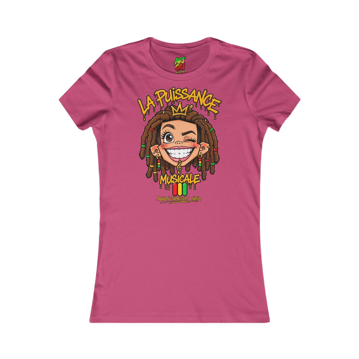 T-shirt Femme La Puissance Musicale Rasta Queen