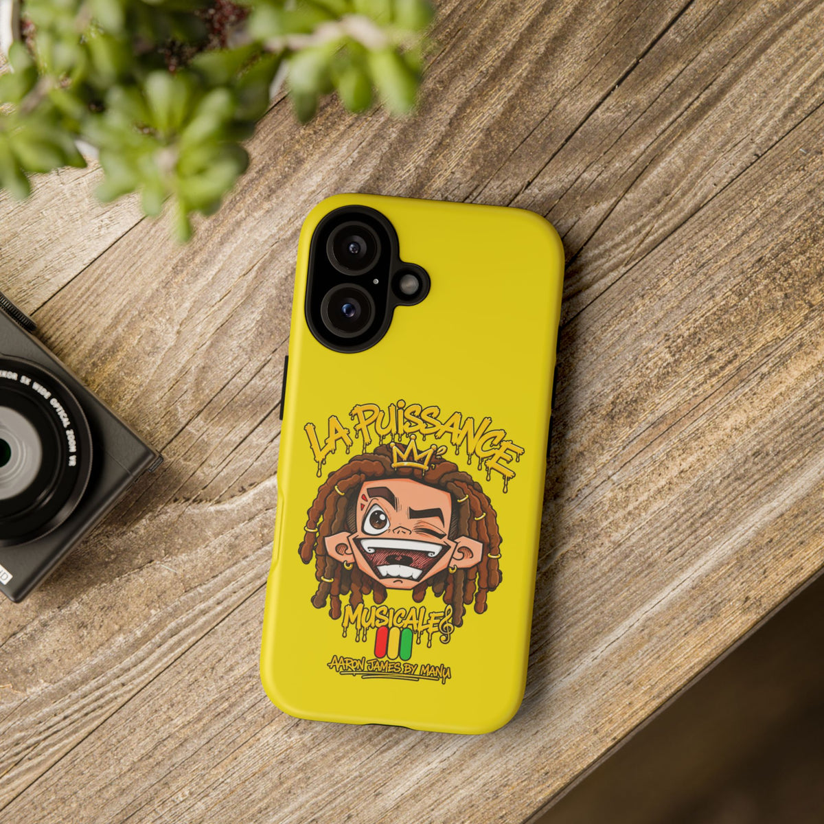 Coque Rasta King – Jaune | La Puissance Musicale