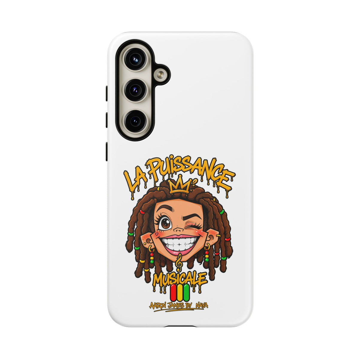 Coque Samsung Rasta Queen – Blanc | La Puissance Musicale – vue 32