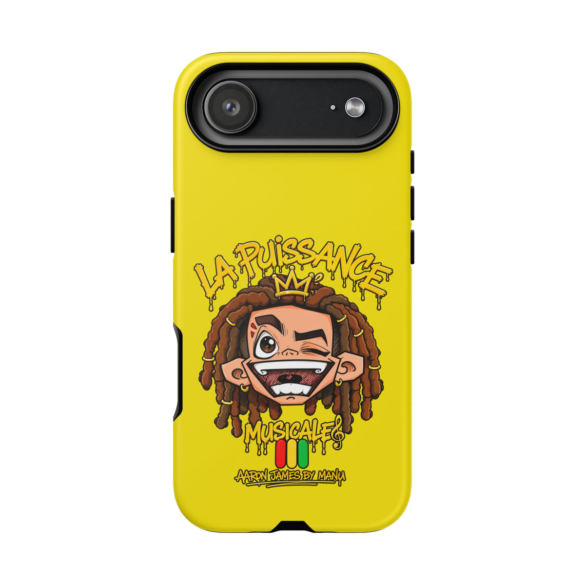 Coque Rasta King – Jaune | La Puissance Musicale