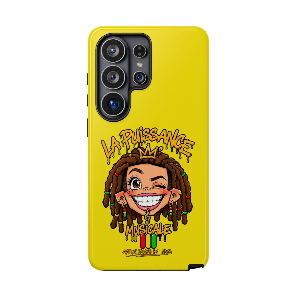 Coque Samsung Rasta Queen – Jaune | La Puissance Musicale – vue 45