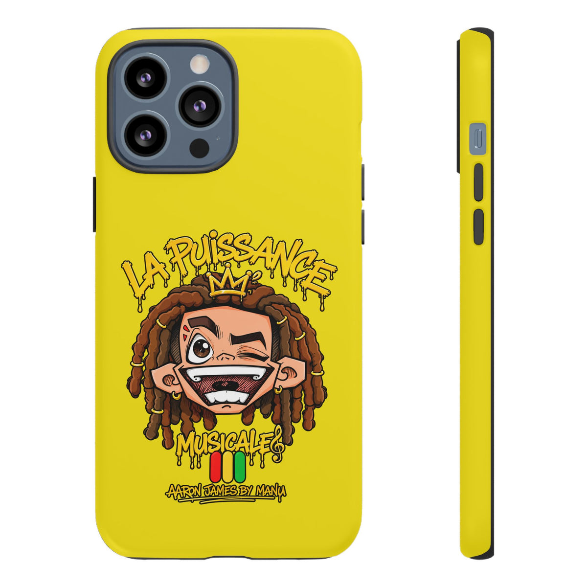 Coque Rasta King – Jaune | La Puissance Musicale