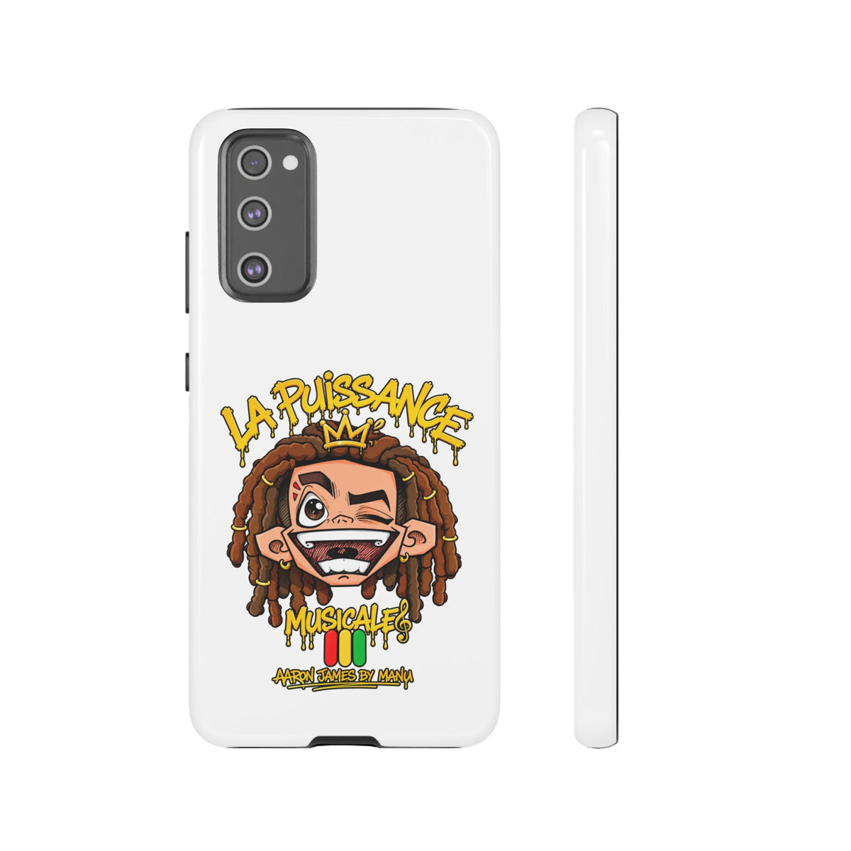 Coque Samsung Rasta King – Blanc | La Puissance Musicale – vue 13