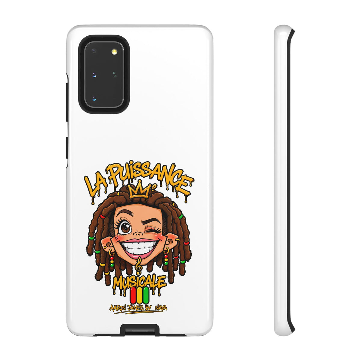 Coque Samsung Rasta Queen – Blanc | La Puissance Musicale – vue 5