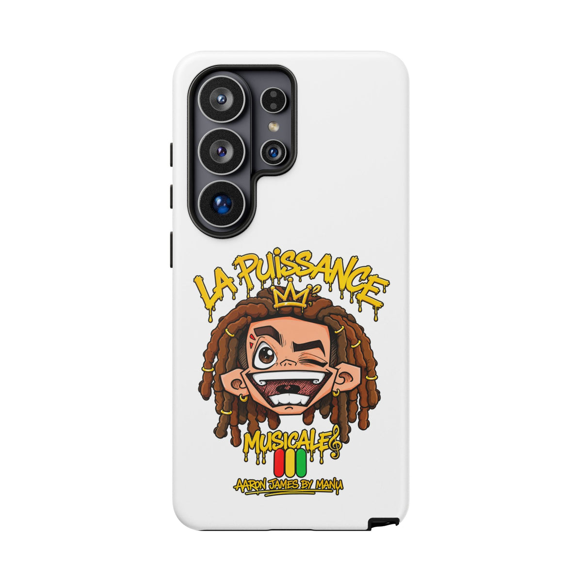 Coque Samsung Rasta King – Blanc | La Puissance Musicale – vue 46
