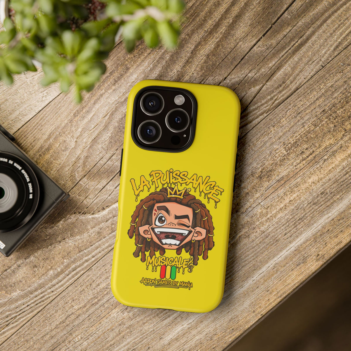 Coque Rasta King – Jaune | La Puissance Musicale