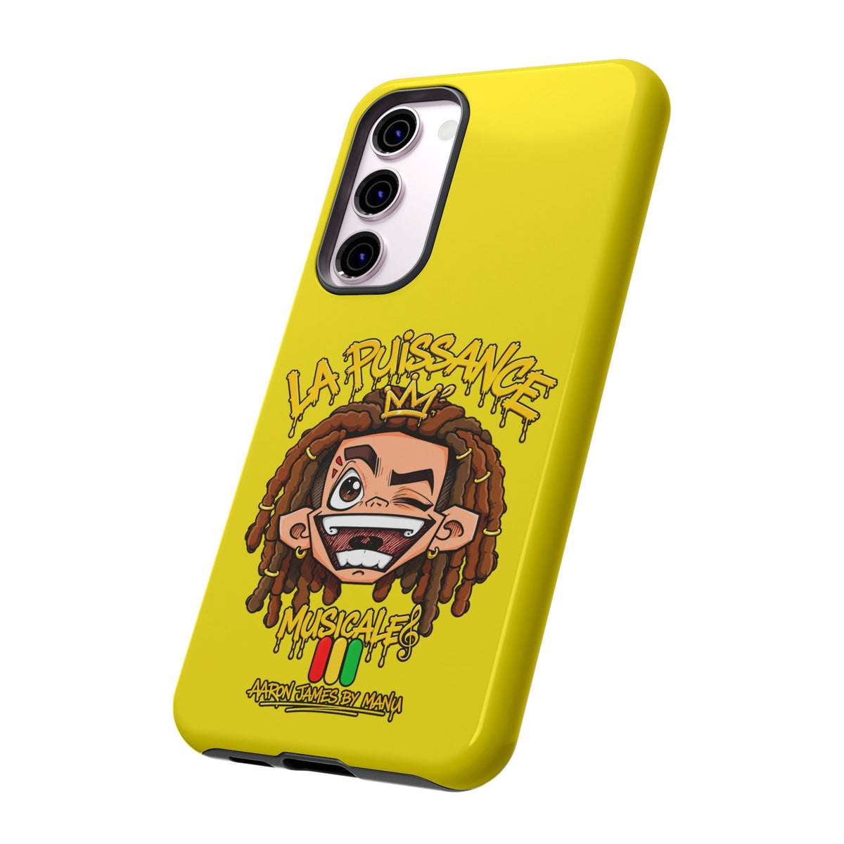 Coque Samsung Rasta King – Jaune | La Puissance Musicale
