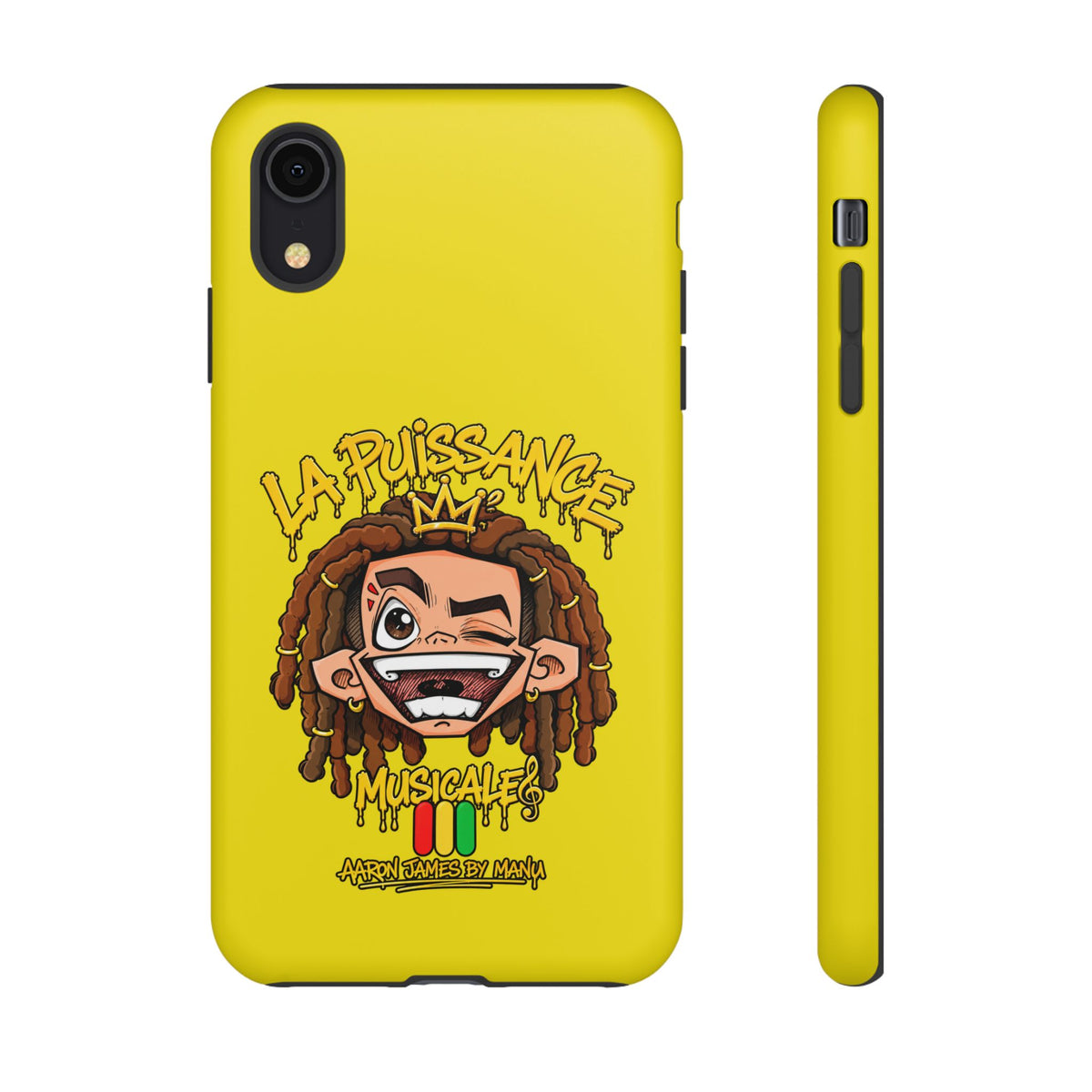 Coque Rasta King – Jaune | La Puissance Musicale