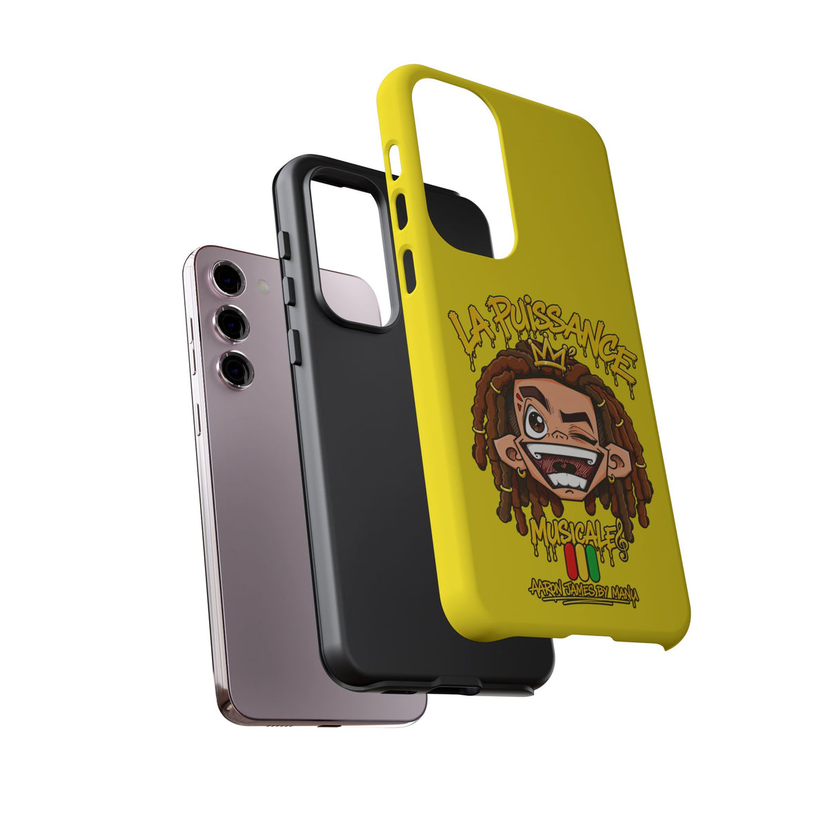 Coque Samsung Rasta King – Jaune | La Puissance Musicale