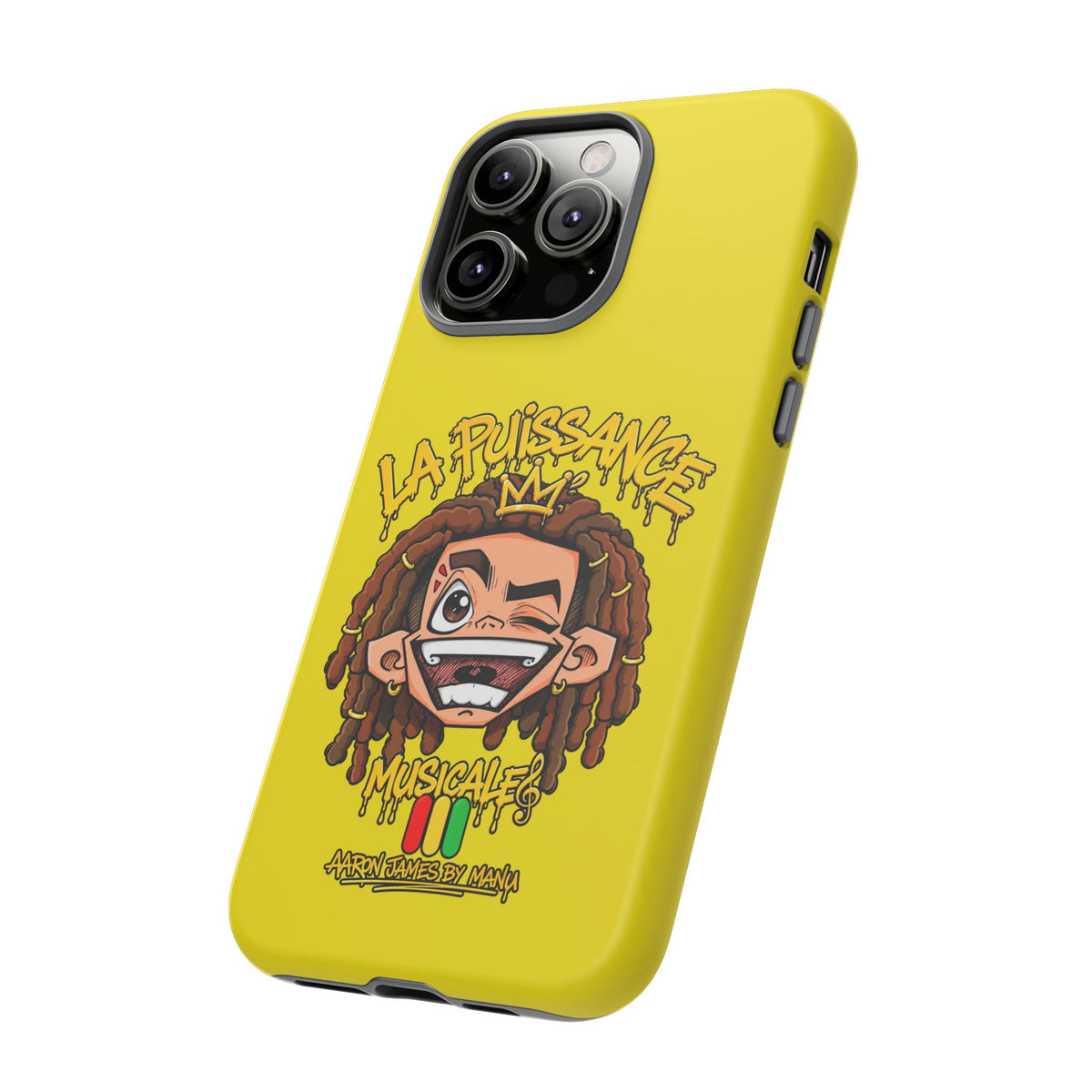 Coque Rasta King – Jaune | La Puissance Musicale