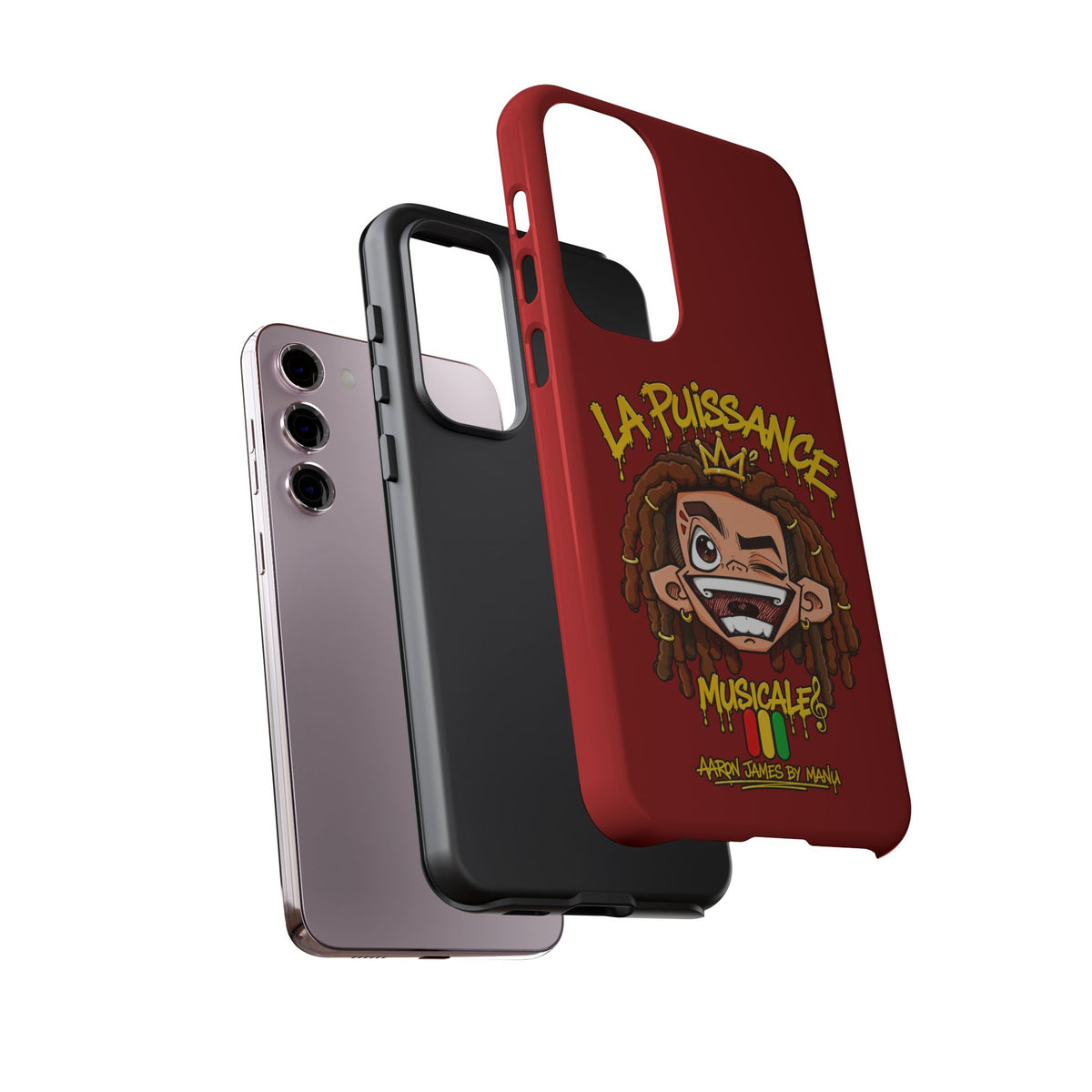 Coque Samsung Rasta King – Rouge | La Puissance Musicale
