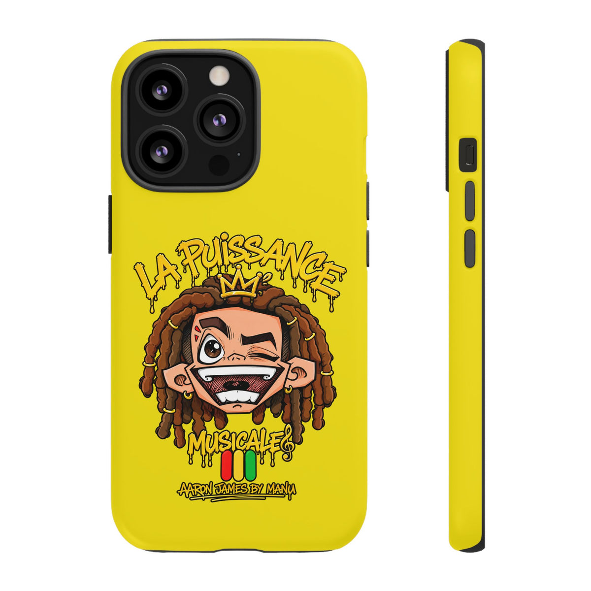 Coque Rasta King – Jaune | La Puissance Musicale