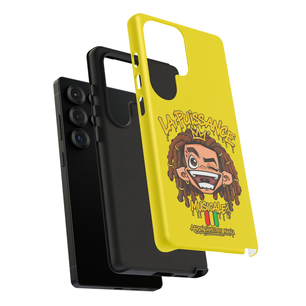 Coque Samsung Rasta King – Jaune | La Puissance Musicale