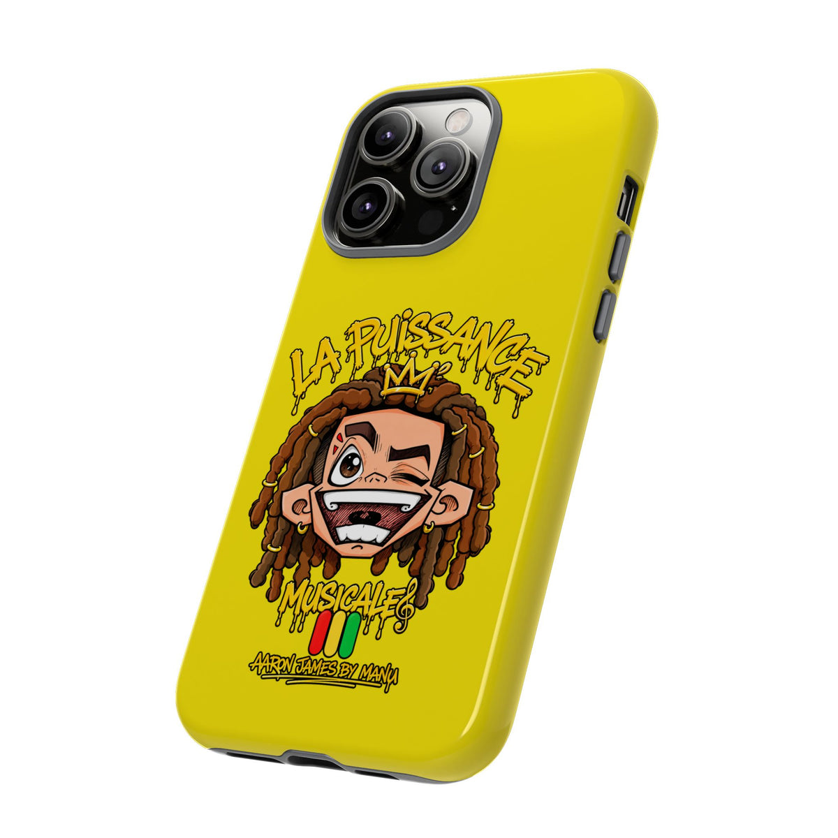 Coque Rasta King – Jaune | La Puissance Musicale