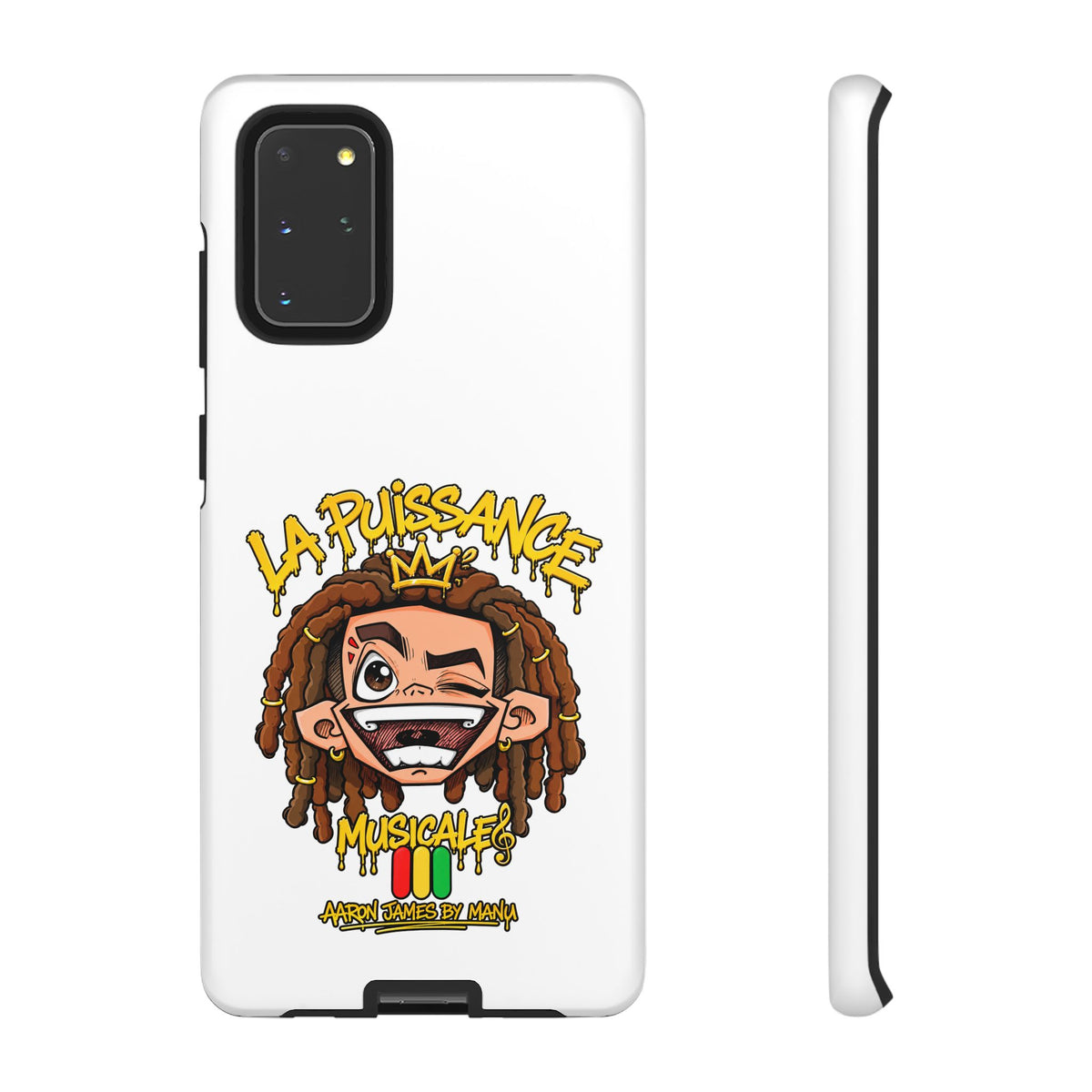 Coque Samsung Rasta King – Blanc | La Puissance Musicale – vue 6