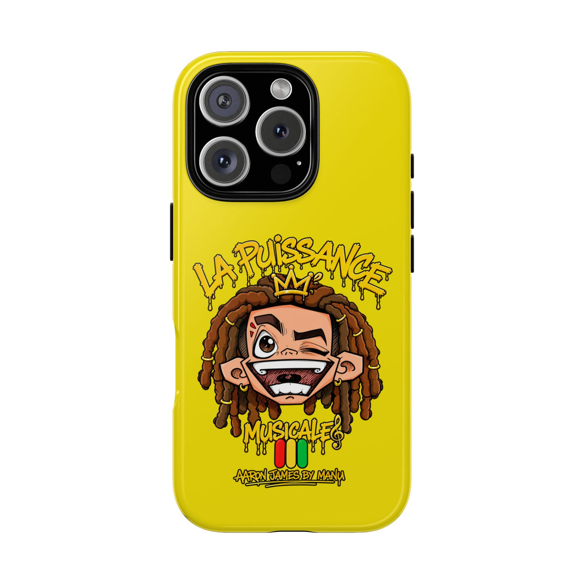 Coque Rasta King – Jaune | La Puissance Musicale