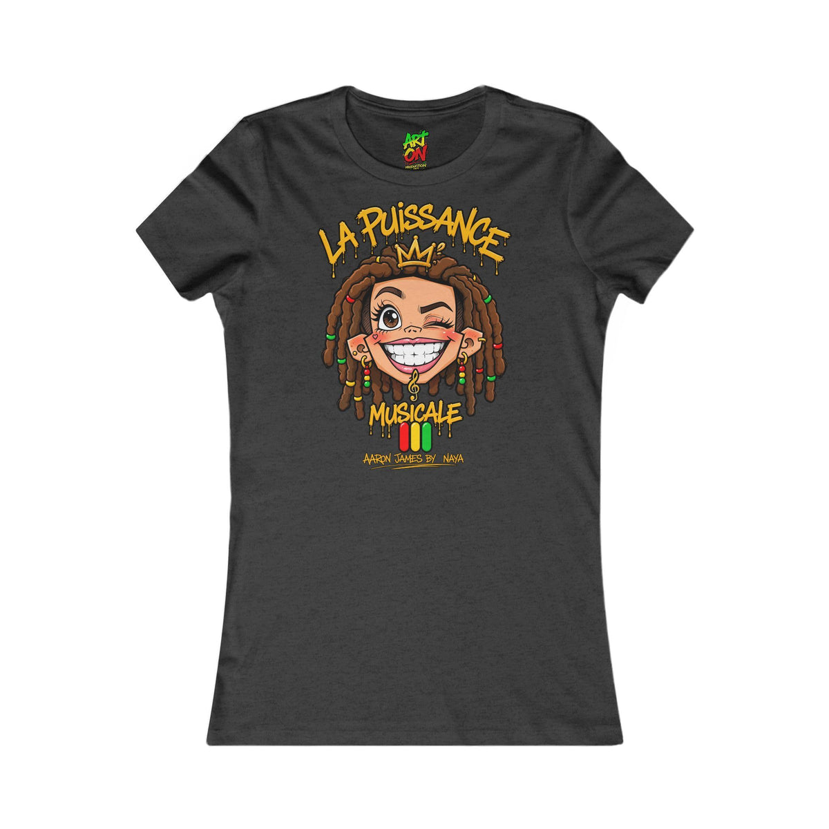 T-shirt Femme La Puissance Musicale Rasta Queen