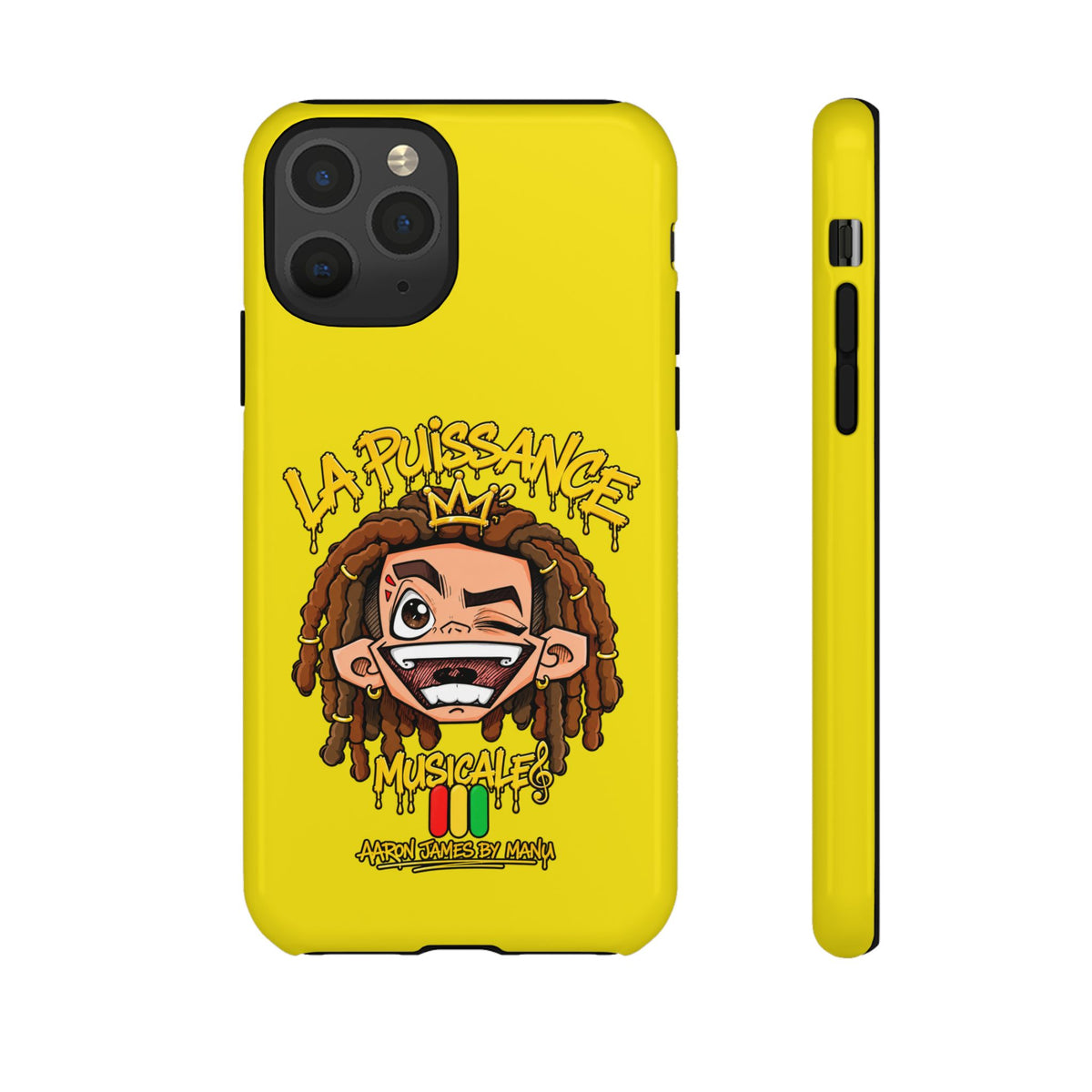 Coque Rasta King – Jaune | La Puissance Musicale