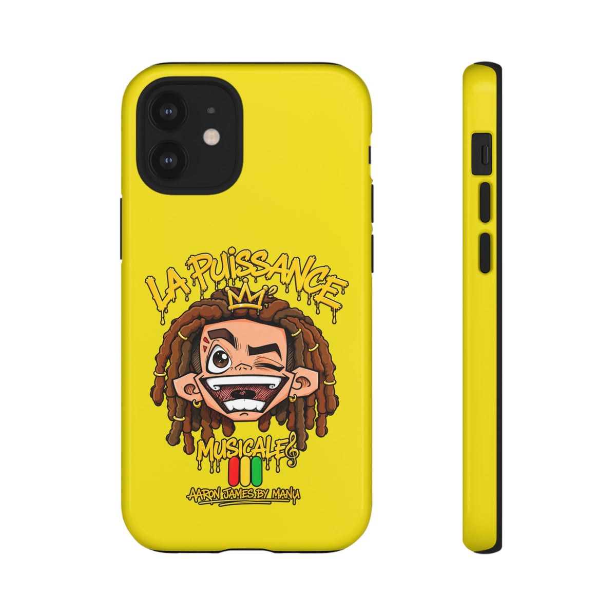 Coque Rasta King – Jaune | La Puissance Musicale