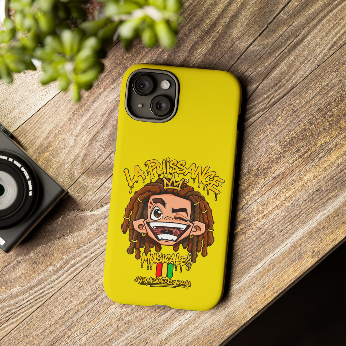 Coque Rasta King – Jaune | La Puissance Musicale