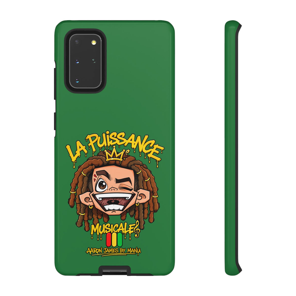 Coque Samsung Rasta King – Vert | La Puissance Musicale – vue 5