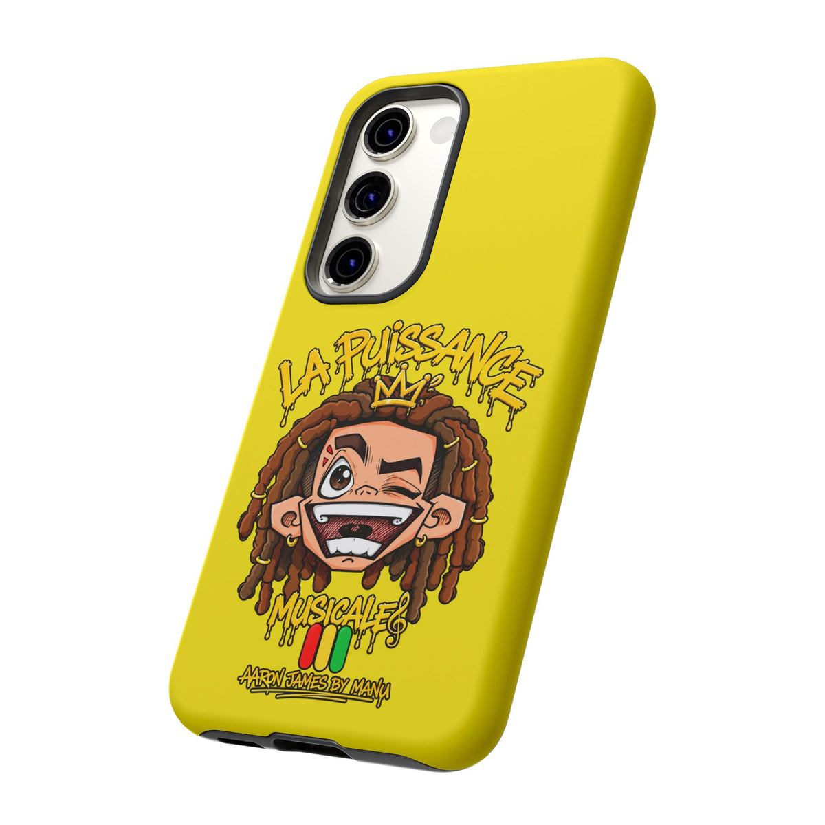 Coque Samsung Rasta King – Jaune | La Puissance Musicale