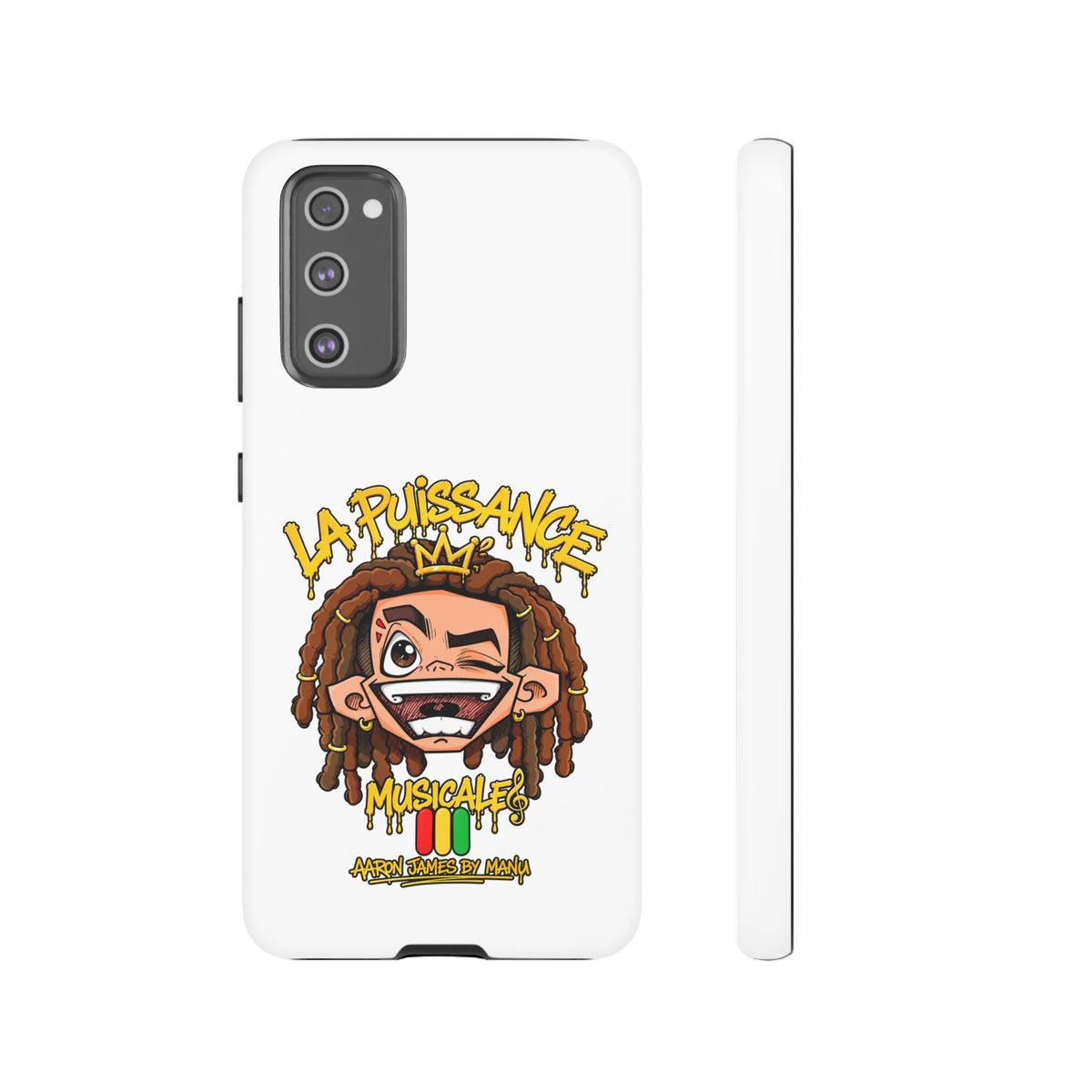 Coque Samsung Rasta King – Blanc | La Puissance Musicale – vue 14