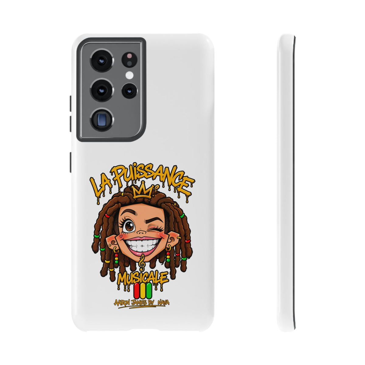 Coque Samsung Rasta Queen – Blanc | La Puissance Musicale – vue 11