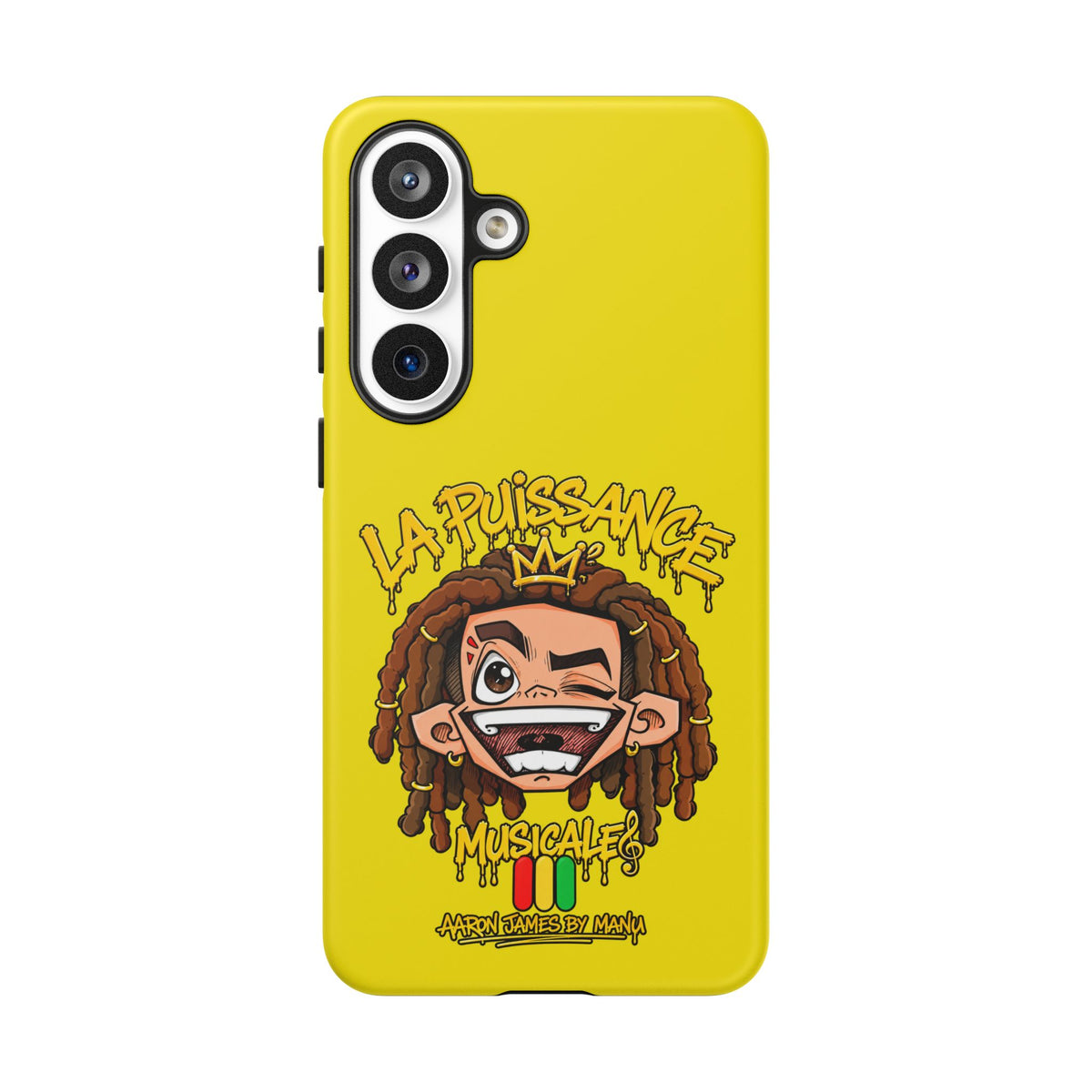 Coque Samsung Rasta King – Jaune | La Puissance Musicale