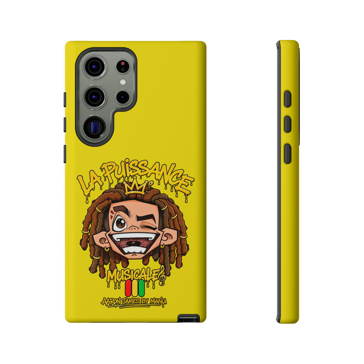 Coque Samsung Rasta King – Jaune | La Puissance Musicale