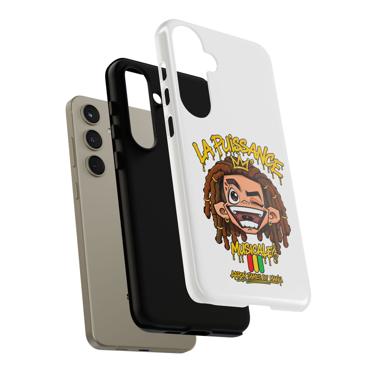 Coque Samsung Rasta King – Blanc | La Puissance Musicale