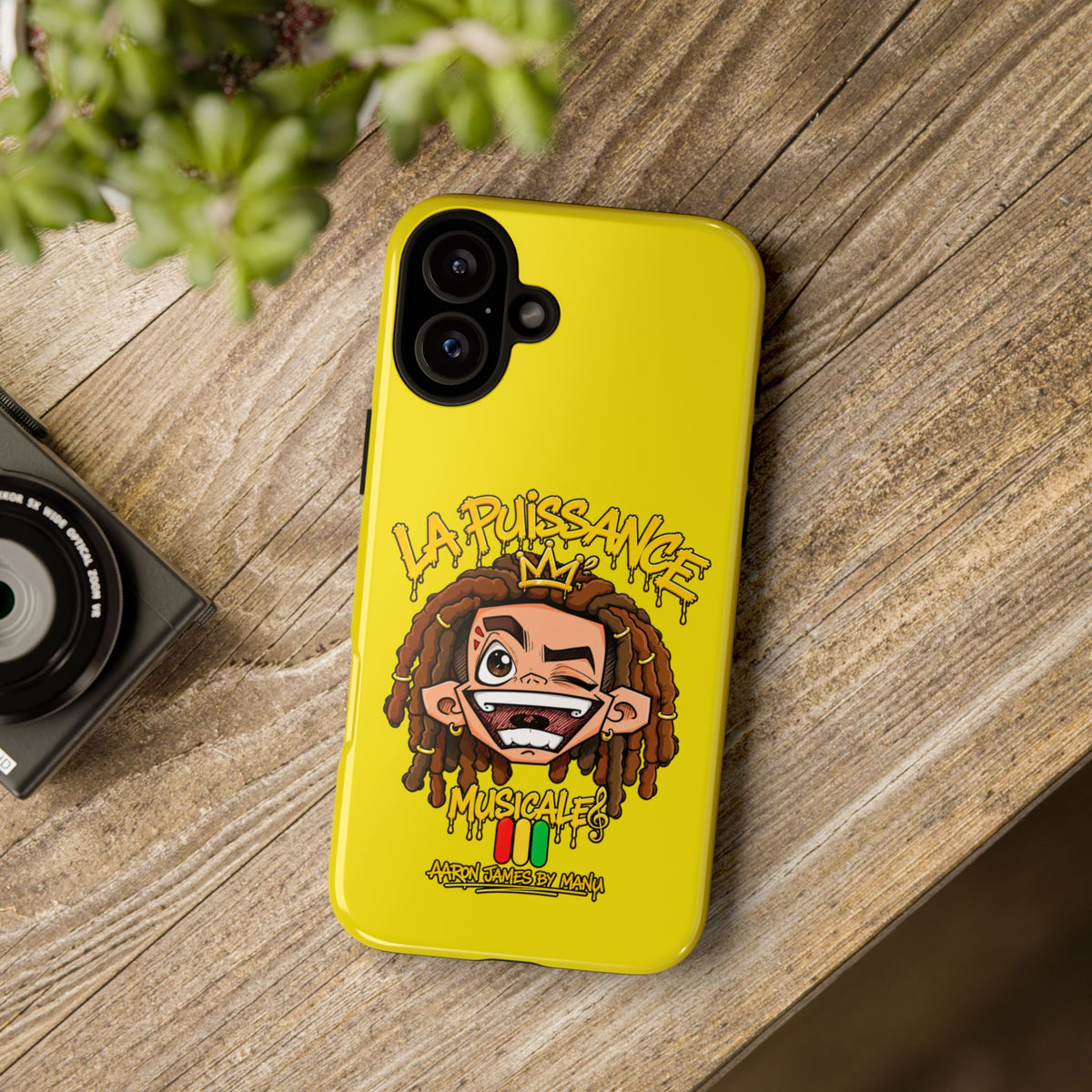 Coque Rasta King – Jaune | La Puissance Musicale
