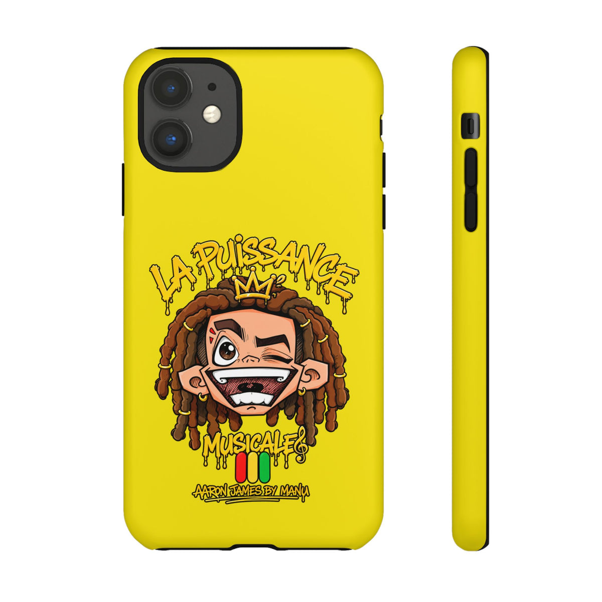 Coque Rasta King – Jaune | La Puissance Musicale