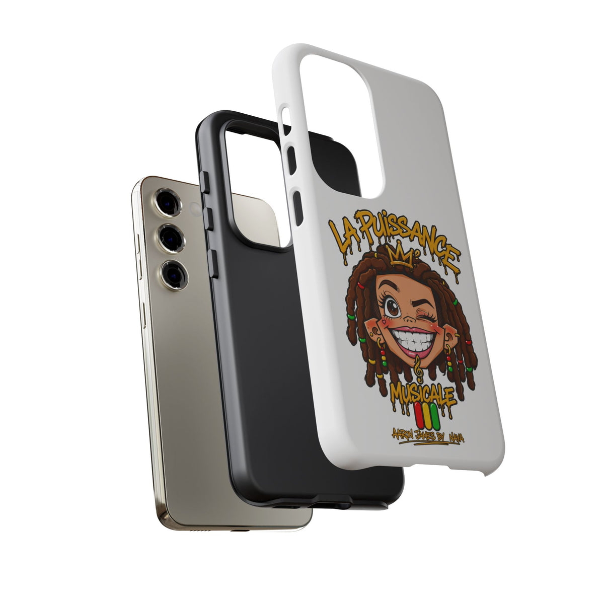 Coque Samsung Rasta Queen – Blanc | La Puissance Musicale – vue 50