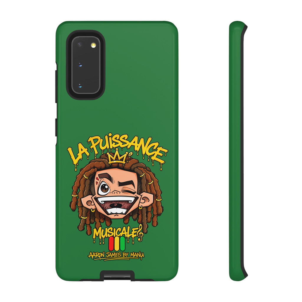 Coque Samsung Rasta King – Vert | La Puissance Musicale – vue 1
