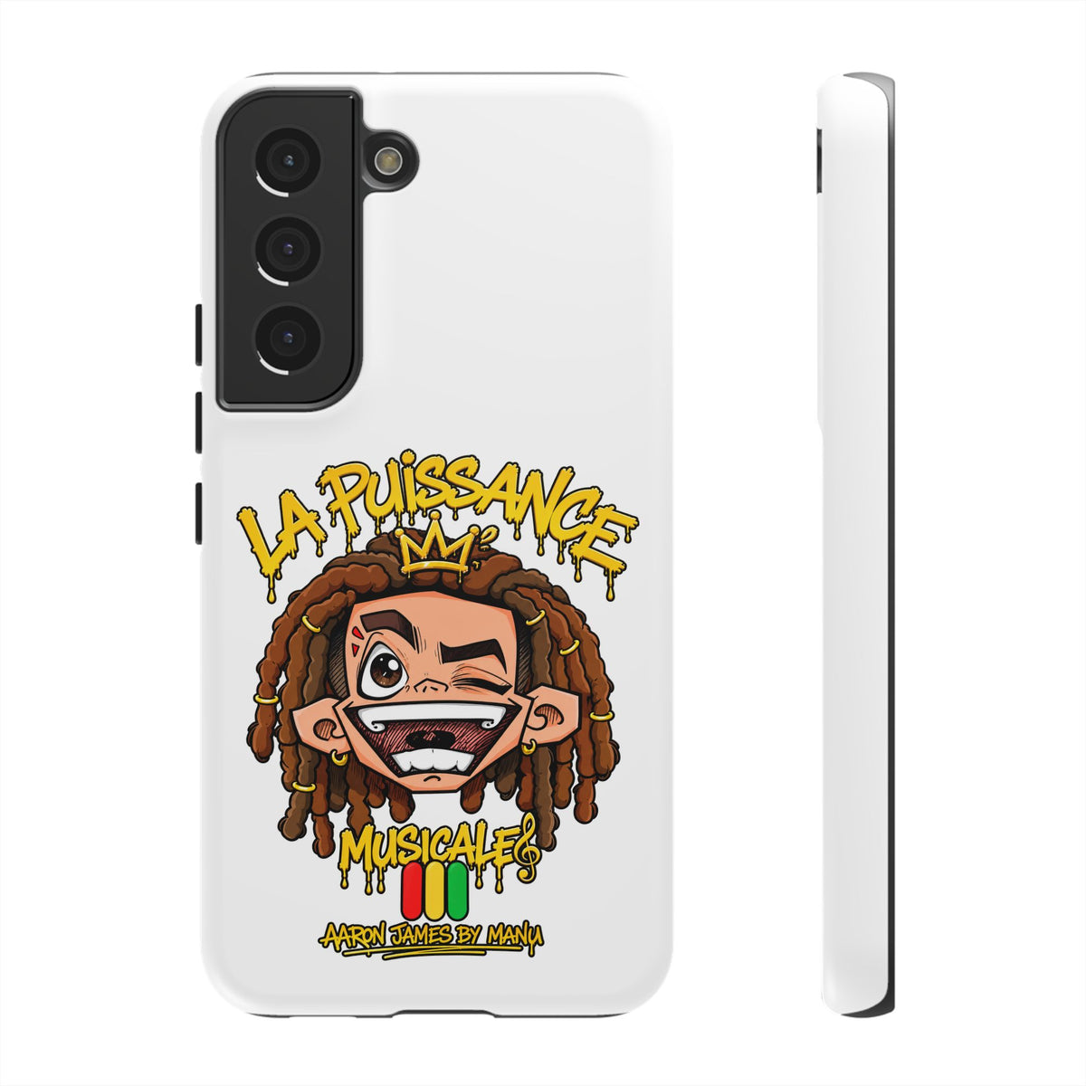 Coque Samsung Rasta King – Blanc | La Puissance Musicale – vue 18