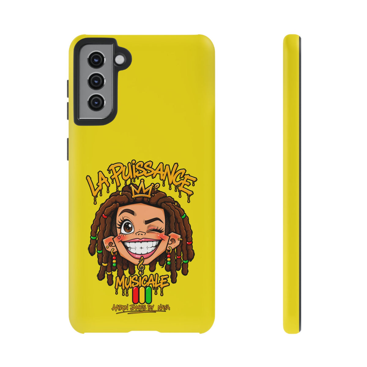 Coque Samsung Rasta Queen – Jaune | La Puissance Musicale – vue 10