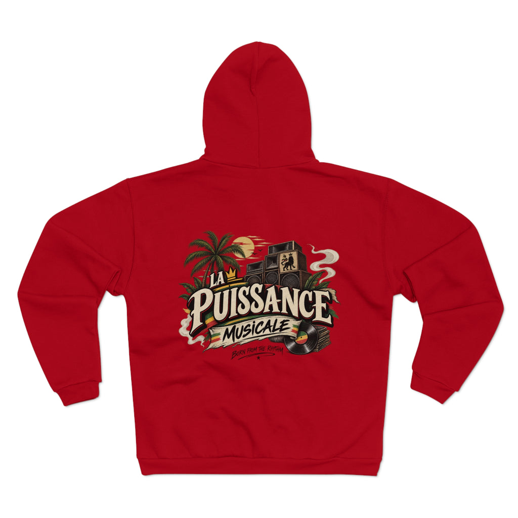 Zip hoodie La Puissance Musicale Vintage reggae