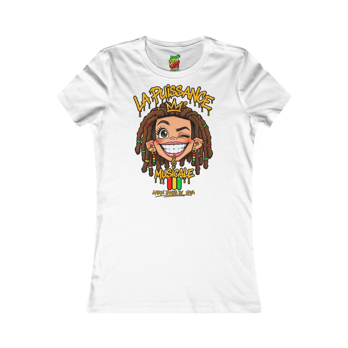 T-shirt Femme La Puissance Musicale Rasta Queen