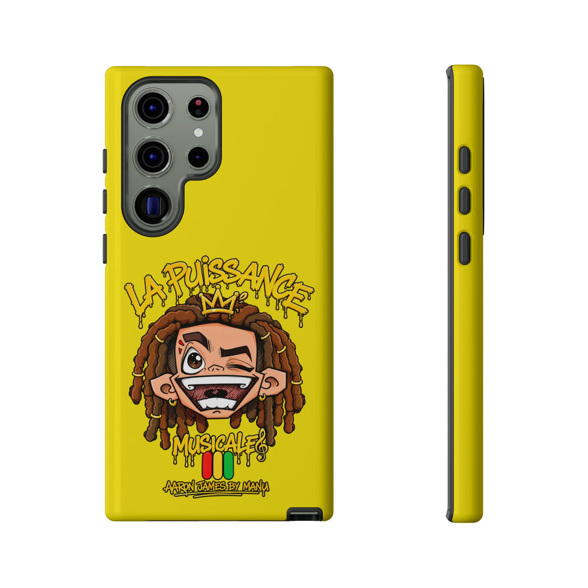 Coque Samsung Rasta King – Jaune | La Puissance Musicale