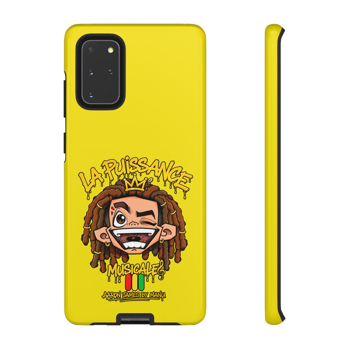 Coque Samsung Rasta King – Jaune | La Puissance Musicale – vue 5